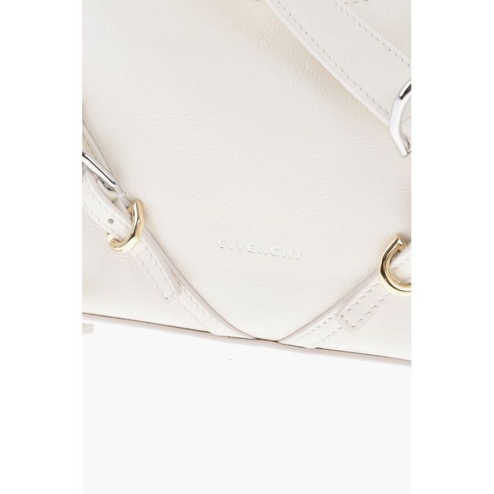 Hobo Bag VOYOU in Hammered Leather with Removable Shoulder Strap - Picture 3 of 5